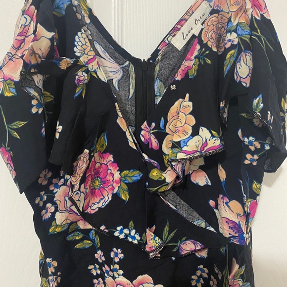 1 LEFT!! Floral Print Off the Shoulder Romper - Picture 10 of 14
